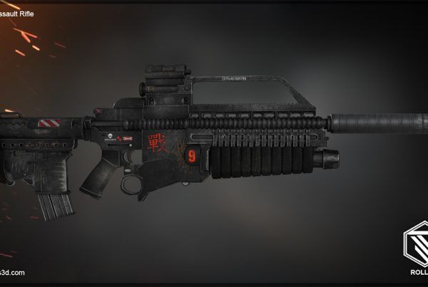 Futuristic Assault Rifle